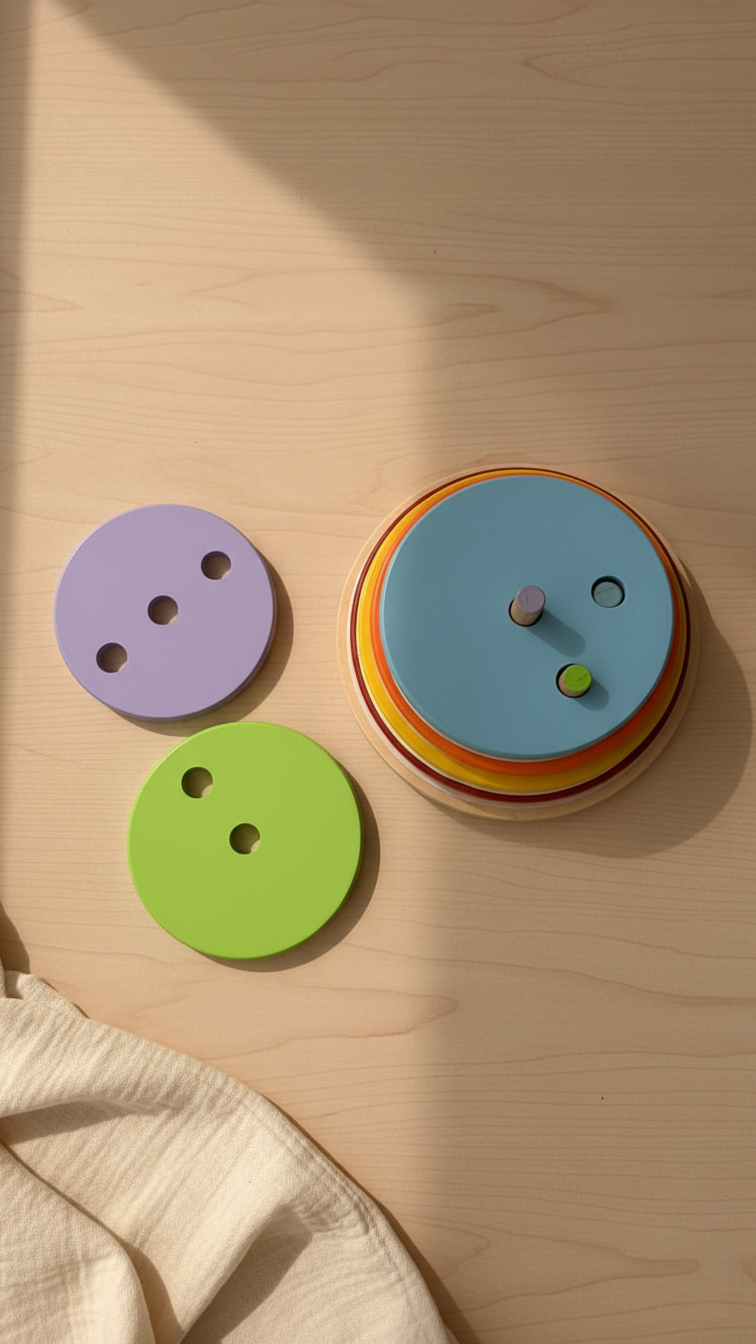 Wooden Rainbow Stacker