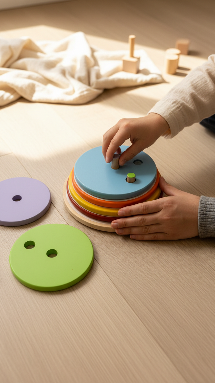 Wooden Rainbow Stacker